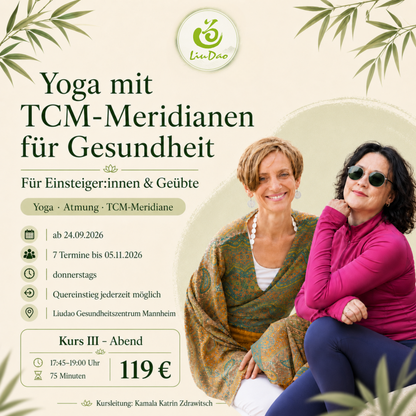 Yoga mit TCM-Meridianen für Gesundheit