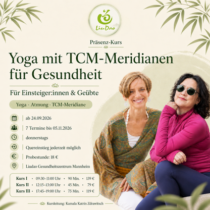 Yoga mit TCM-Meridianen für Gesundheit