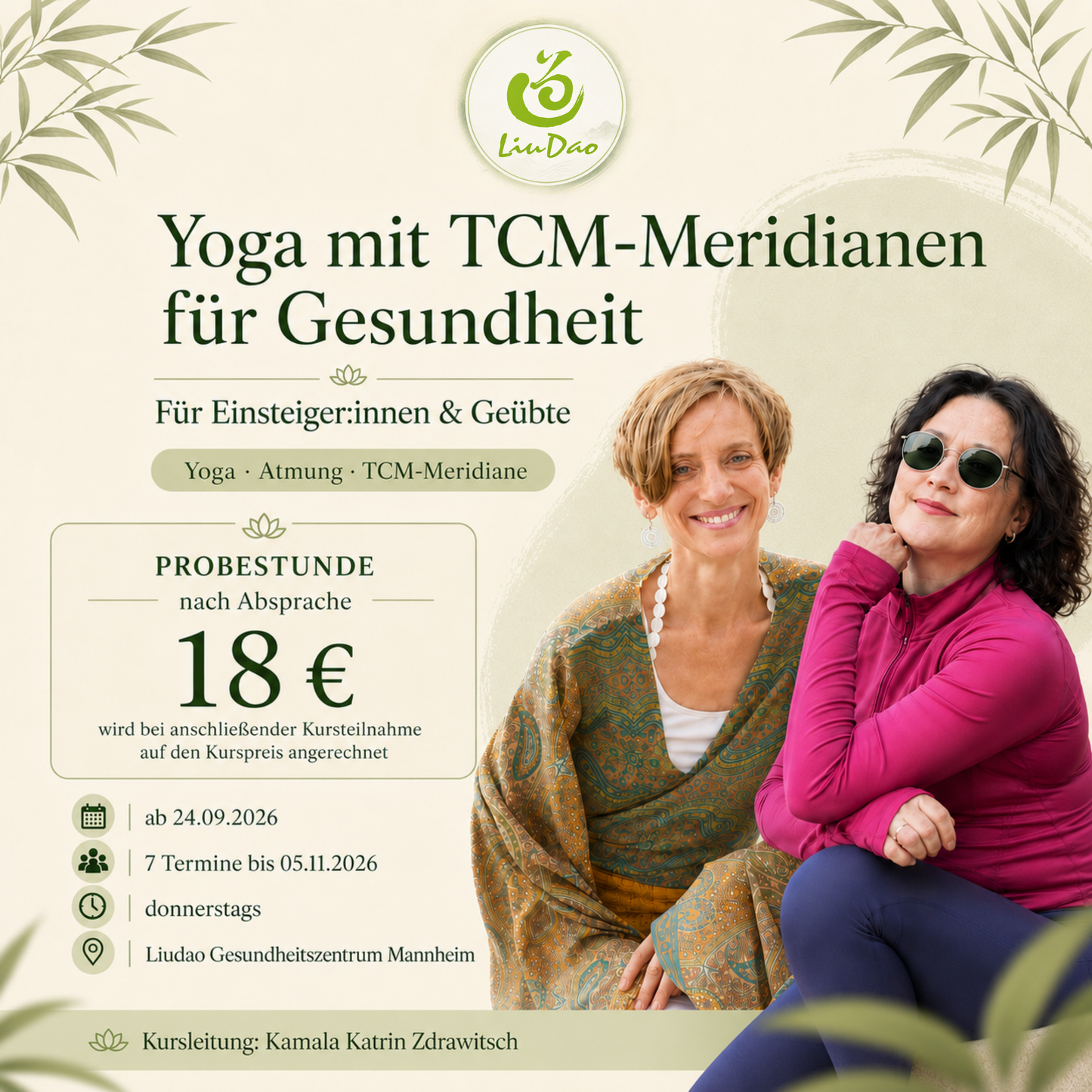 Yoga mit TCM-Meridianen für Gesundheit