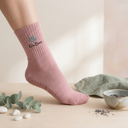 Liudao Yoga Socken mit Anti-Rutsch Sohle 4er Pack