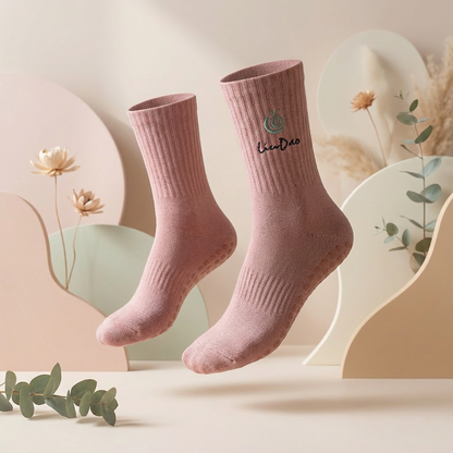 Liudao Yoga Socken mit Anti-Rutsch Sohle 4er Pack