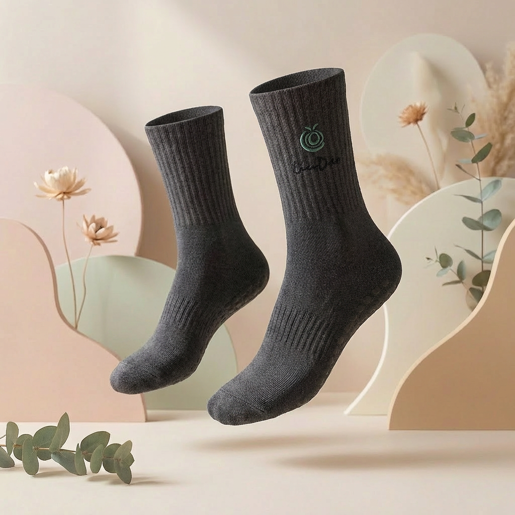 Liudao Yoga Socken mit Anti-Rutsch Sohle 4er Pack