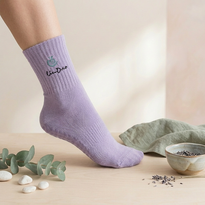Liudao Yoga Socken mit Anti-Rutsch Sohle 4er Pack