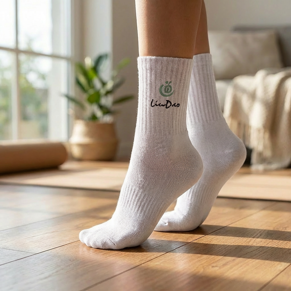 Liudao Yoga Socken mit Anti-Rutsch Sohle 4er Pack