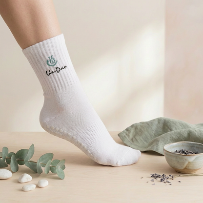 Liudao Yoga Socken mit Anti-Rutsch Sohle 4er Pack